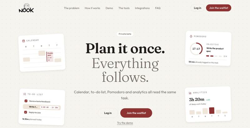 Nook — screenshot