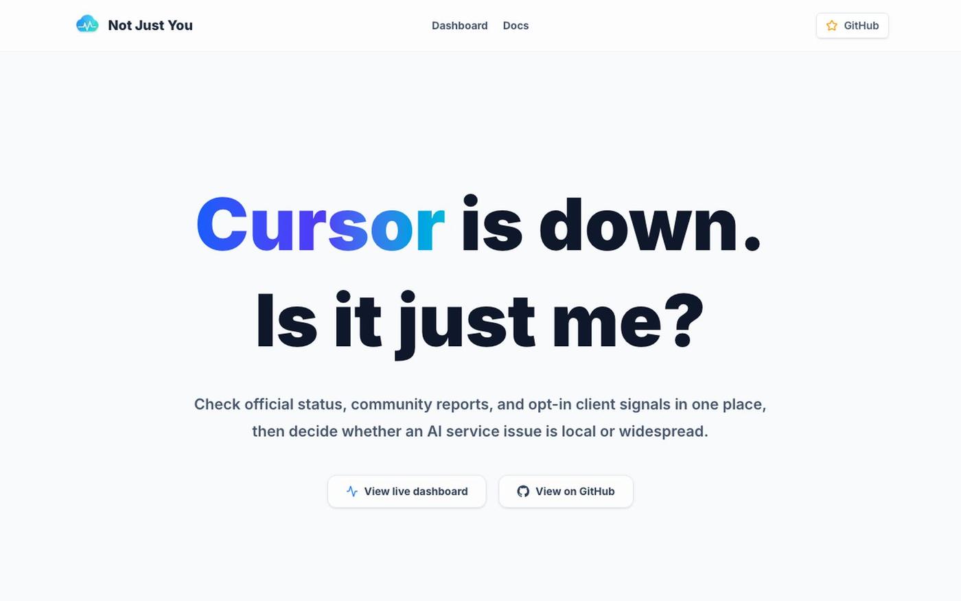 Not Just You — screenshot