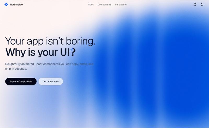 NotSimpleUI — screenshot