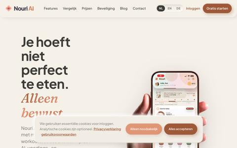 Nouri AI — Calorie tracker voor Nederland — screenshot