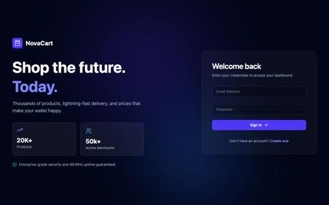 NovaCart — screenshot