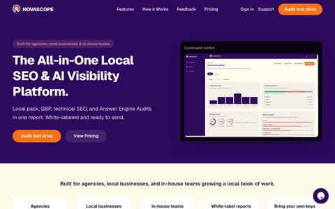 NovaScope — Local SEO + AI Visibility Audits — screenshot