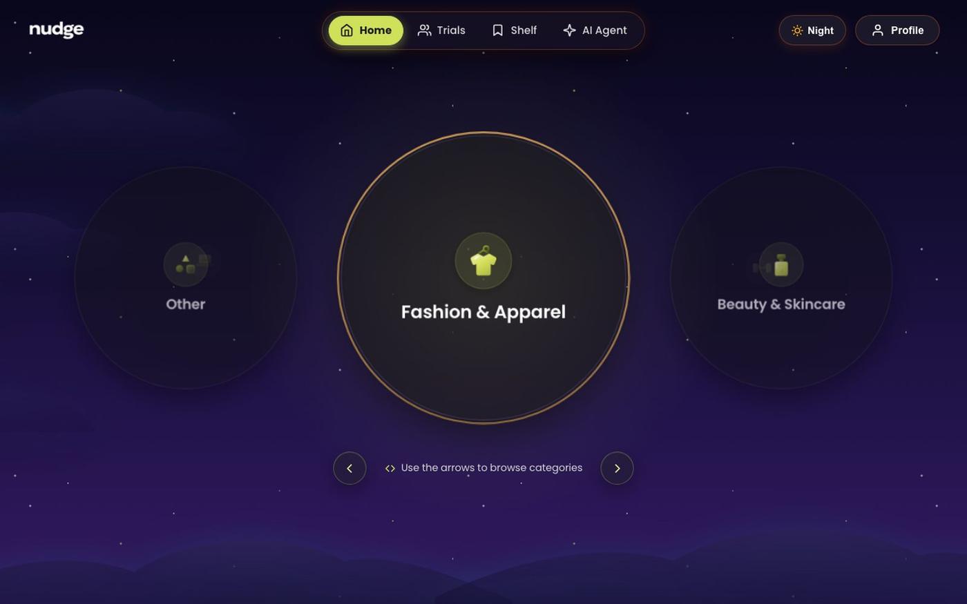nudge | Category Portal — screenshot