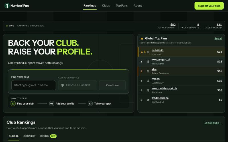 Number 1 Fan — screenshot