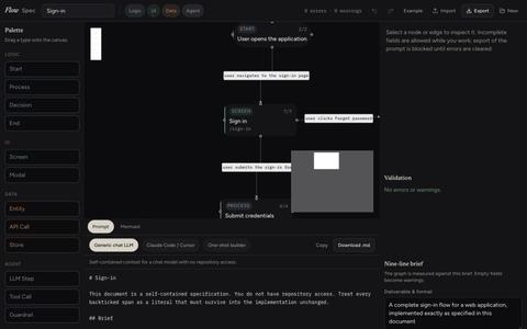 FlowSpec — screenshot