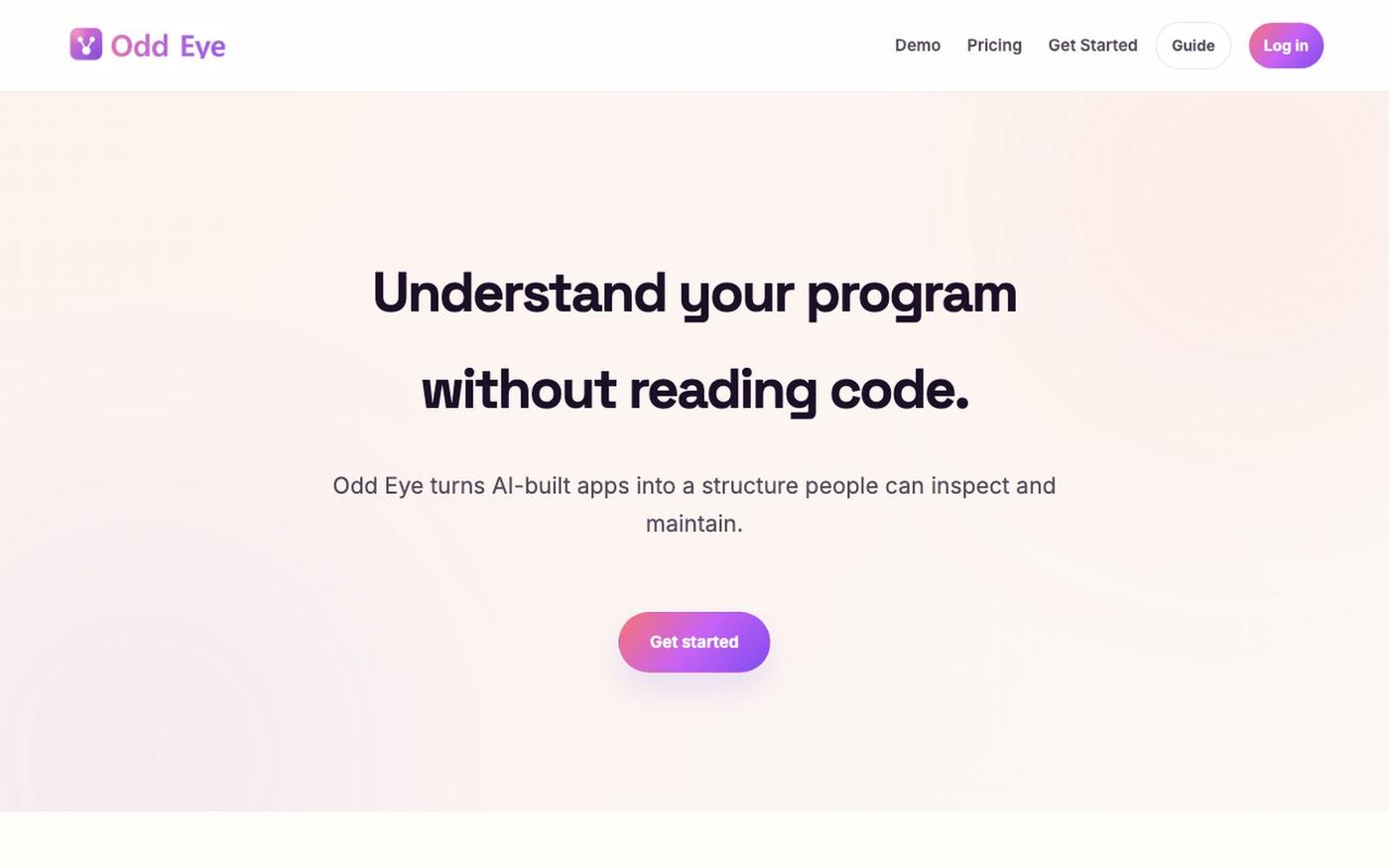 Odd Eye — Understand your code before asking AI to fix it — screenshot