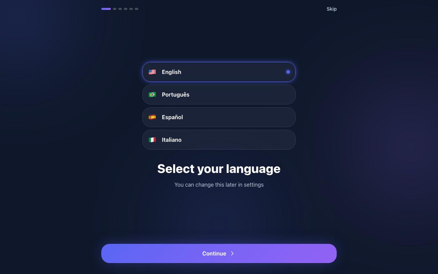 Odyssa — Início — screenshot
