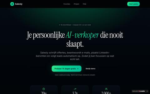 Salesly — AI Sales Assistant voor freelancers en agencies — screenshot
