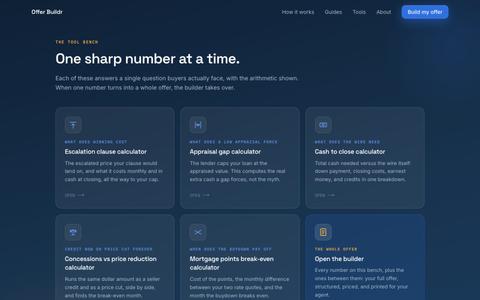 Tools · Offer Buildr — screenshot