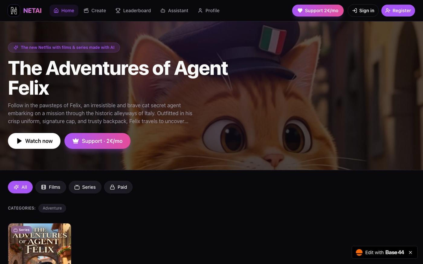 Base44 APP — screenshot