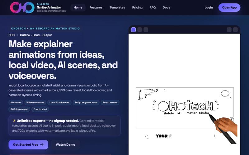 Scribe Animator — Whiteboard Animation Studio — screenshot