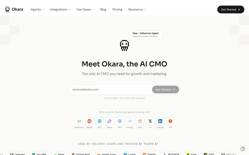 Okara - The AI CMO — screenshot