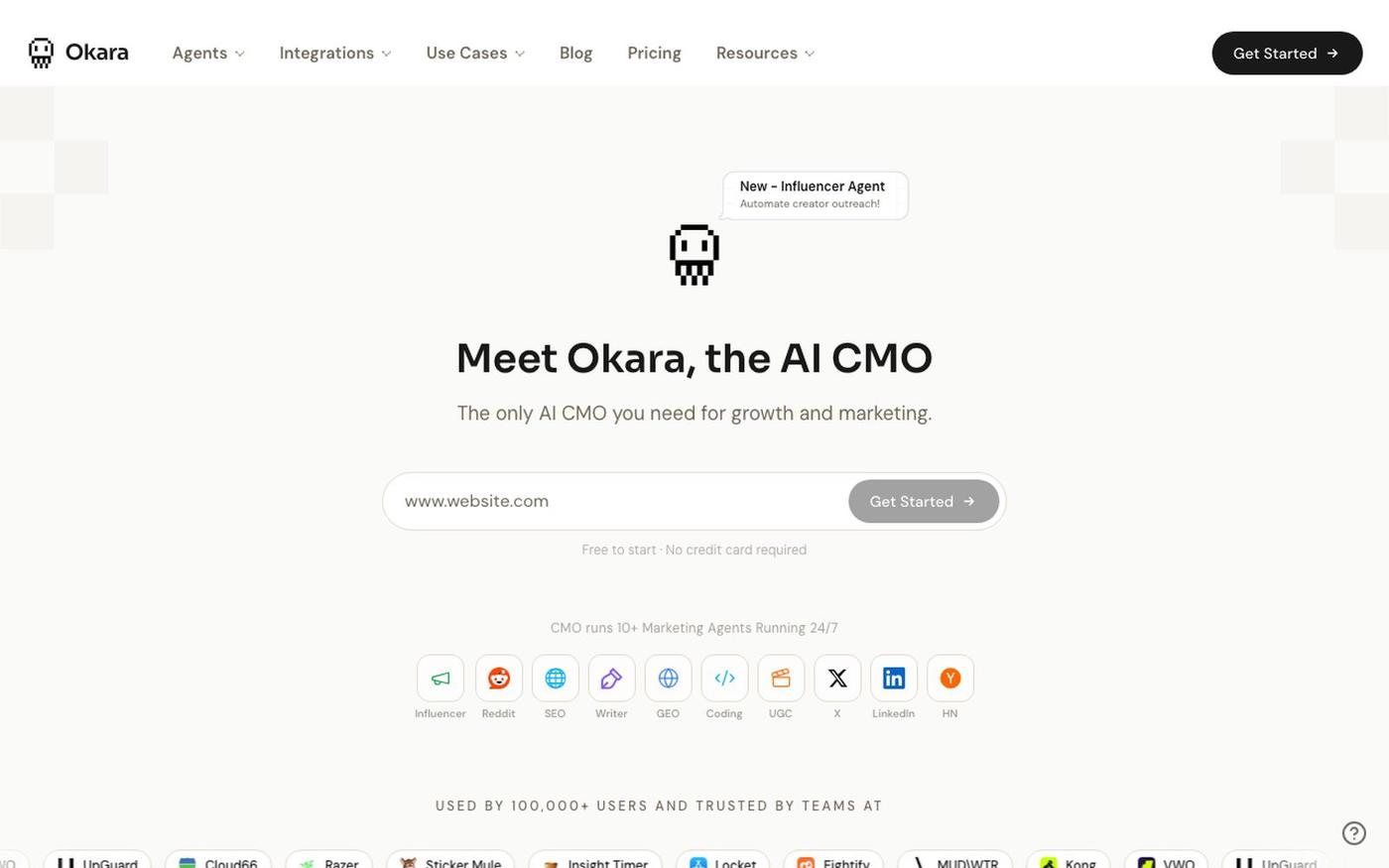Okara - The AI CMO — screenshot