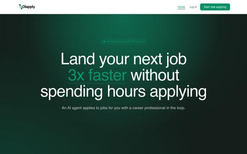 Olapply — We match you with jobs and apply automatically — screenshot