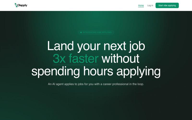 Olapply — We match you with jobs and apply automatically — screenshot