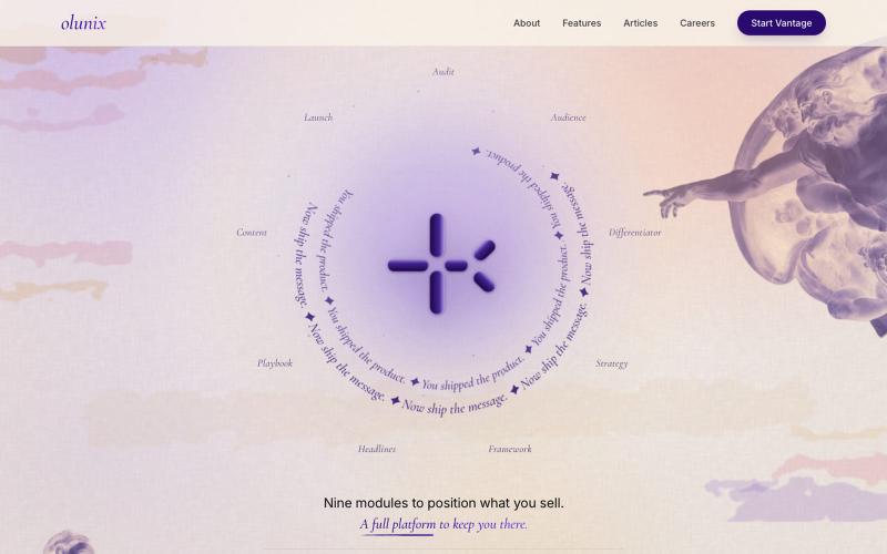 Positioning Platform for Operators at $30/mo | Olunix — screenshot