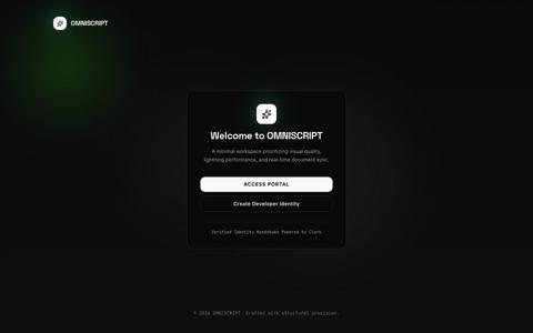 OMNISCRIPT — screenshot