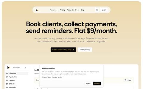 Online Appointment Scheduling for Individuals & Businesses | Onbookr — screenshot