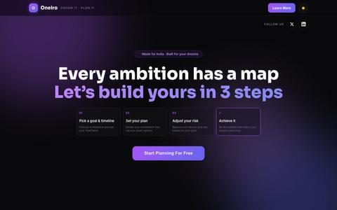 Oneiro — Dream It, Plan It. — screenshot