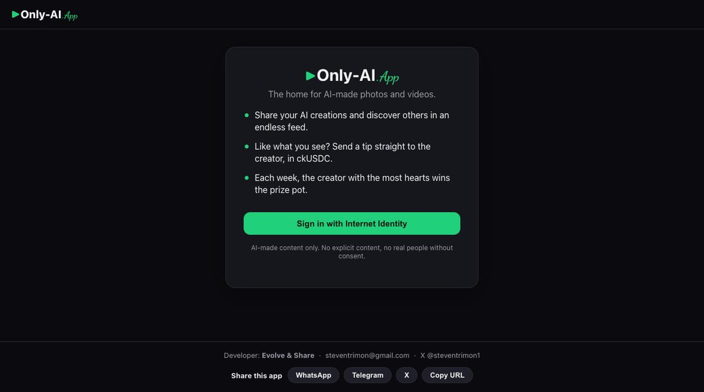 Only AI — screenshot