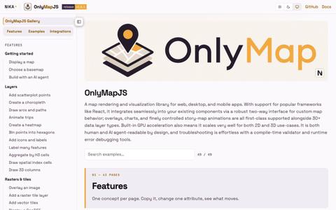 OnlyMapJS — map library for web, desktop and mobile apps — screenshot