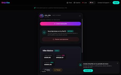 OnlyVibe — Exclusive Social & Creator Platform — screenshot
