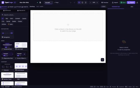 OpenForge Studio v3 — screenshot