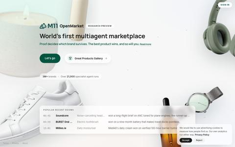 M11 OpenMarket — screenshot