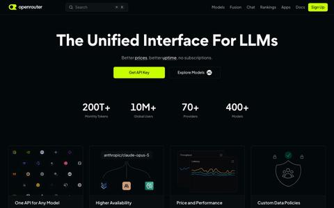 OpenRouter — screenshot