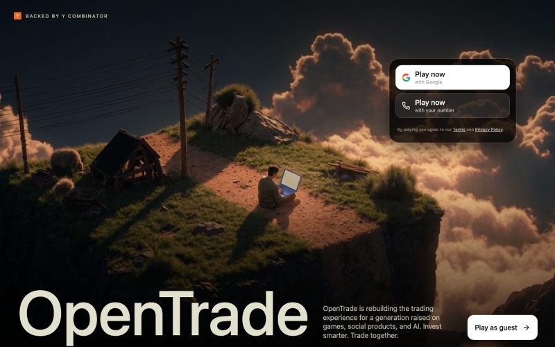 OpenTrade | Stock market games with friends and AI — screenshot