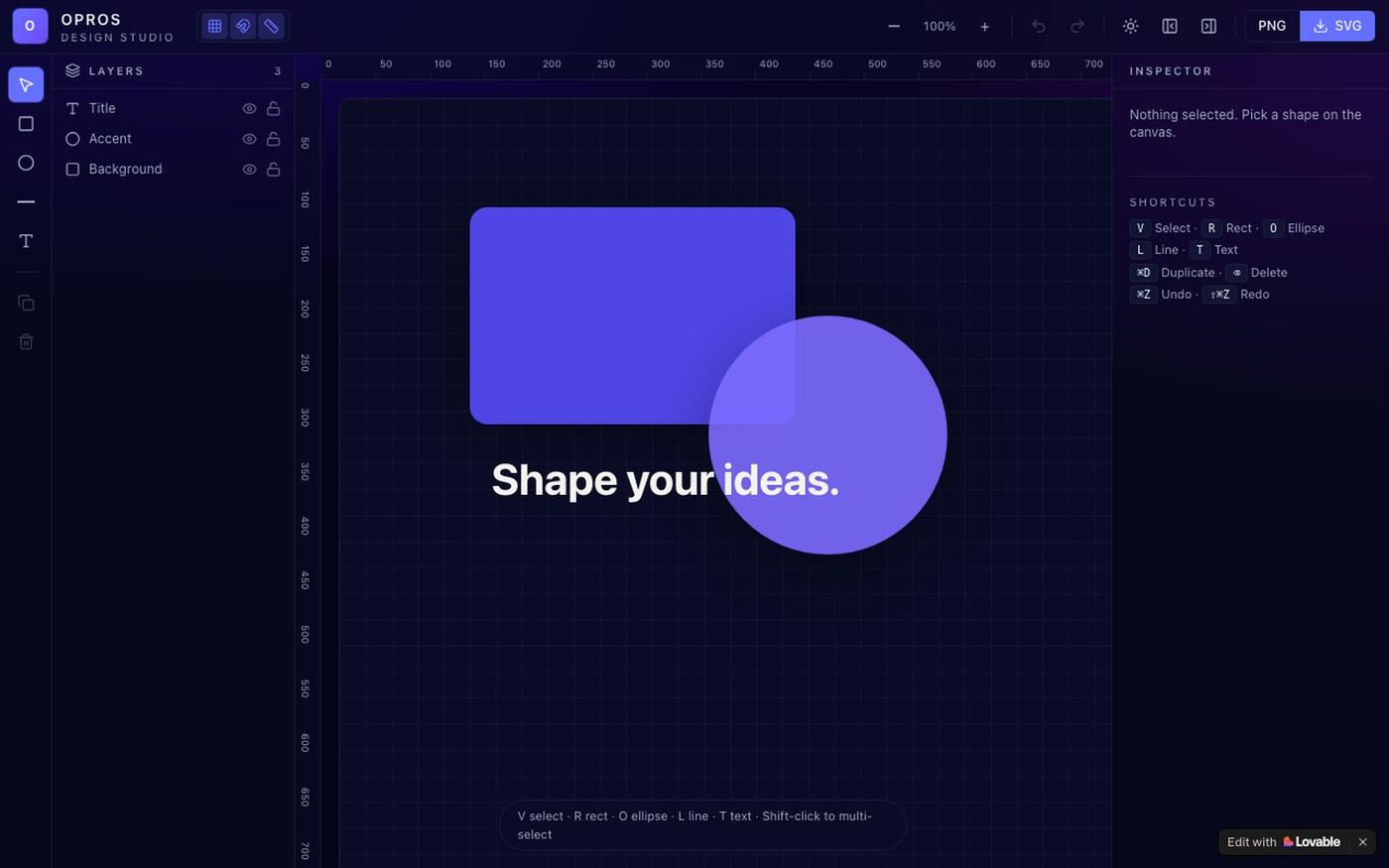 Opros app — screenshot