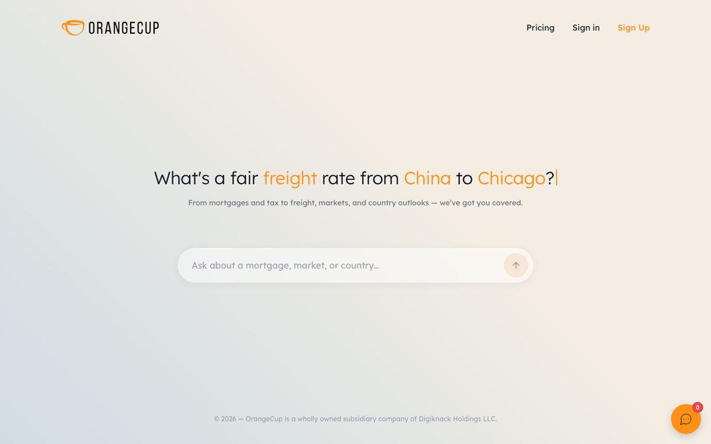 OrangeCup — Economic Engine — screenshot