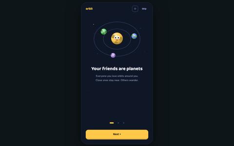 orbit — don't let good people drift away — screenshot