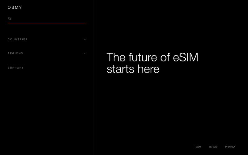 OSMY | eSIM Future Starts Here — screenshot