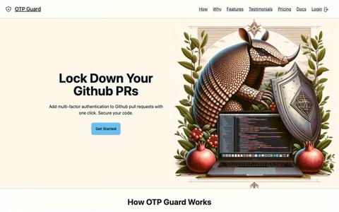 OTP Guard - Secure Your Github Pull Requests — screenshot