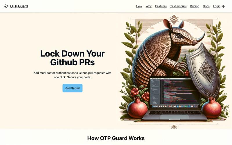 OTP Guard - Secure Your Github Pull Requests — screenshot