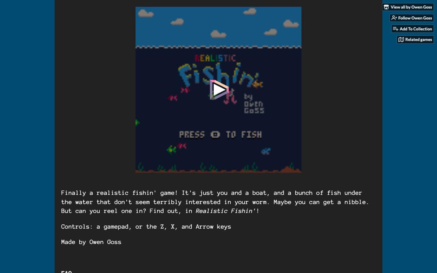 Realistic Fishin' by Owen Goss — screenshot