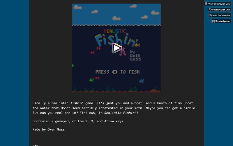 Realistic Fishin' by Owen Goss — screenshot