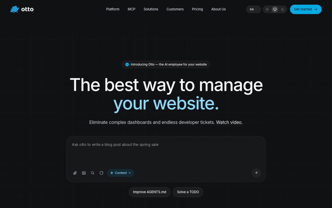 Otto — The AI employee for your website — screenshot