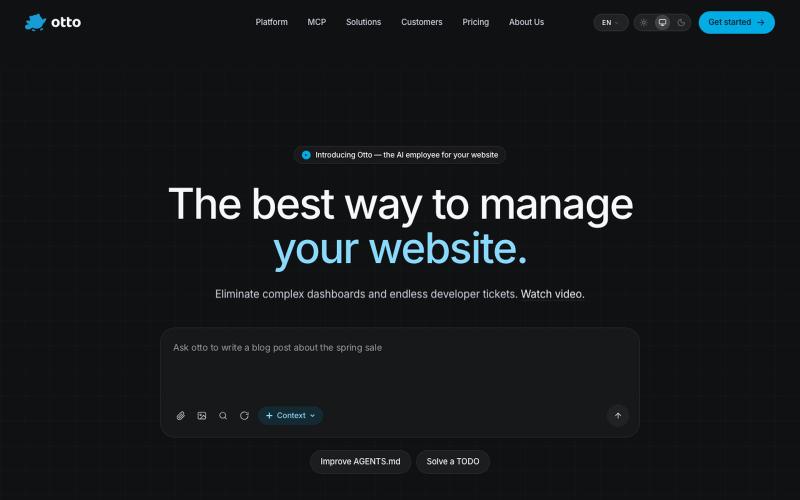 Otto — The AI employee for your website — screenshot