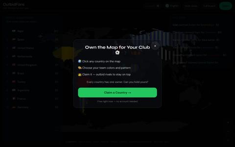 OutbidFans — Competitive fan map game — screenshot