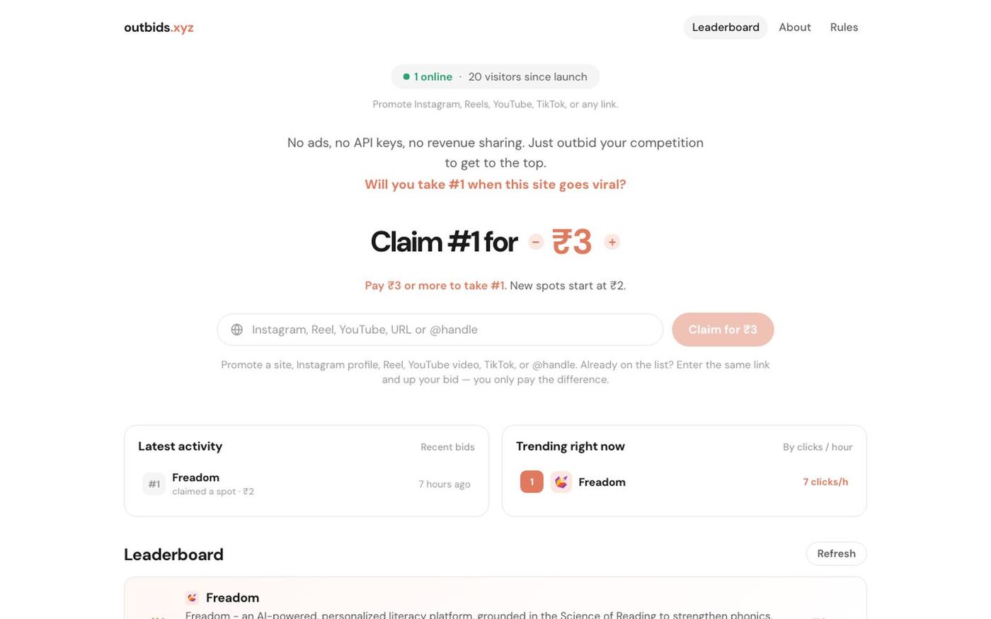 outbids.xyz — screenshot