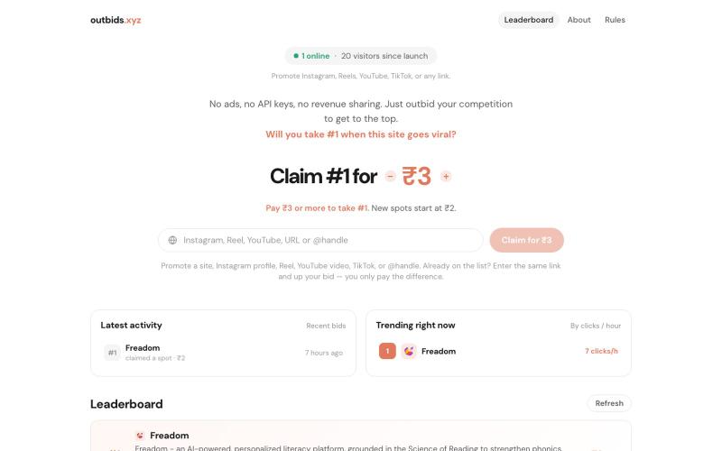 outbids.xyz — screenshot