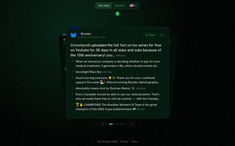 Bluesky · Outception — screenshot