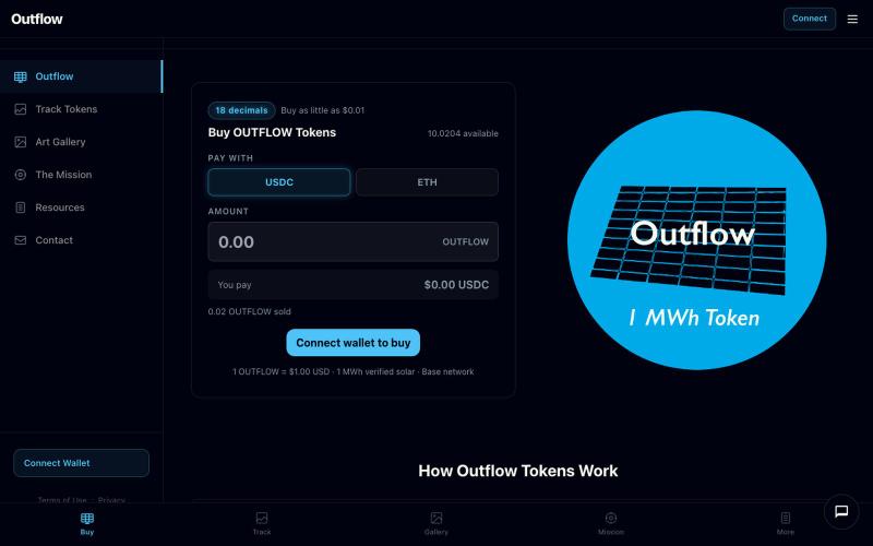 Outflow — screenshot