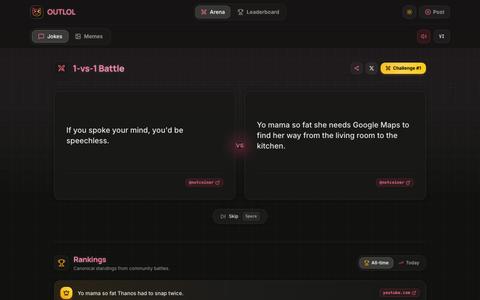 Outlol - The Arena for Jokes and Memes — screenshot
