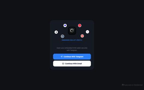 Outruna - Secure crypto, made effortless with Telegram or email — screenshot