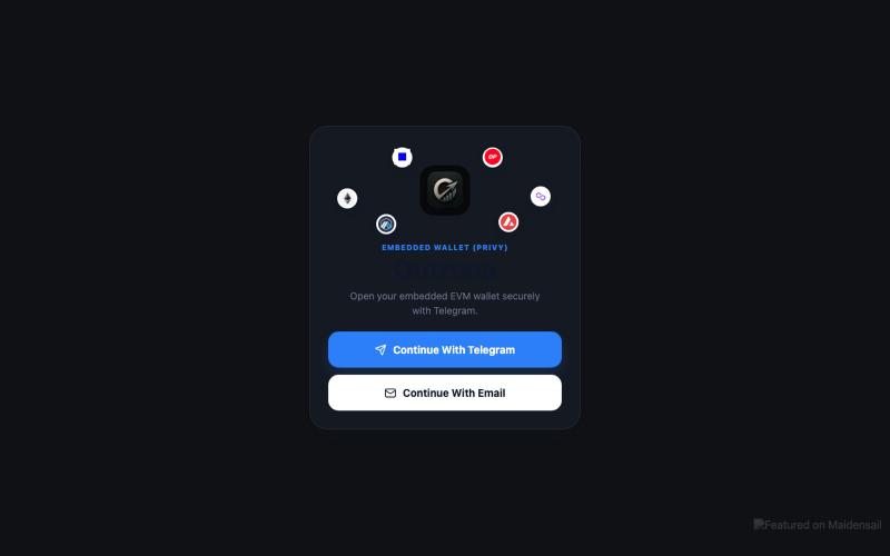 Outruna - Secure crypto, made effortless with Telegram or email — screenshot