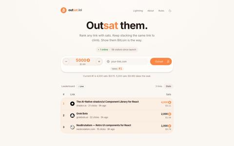 Outsat them. — screenshot
