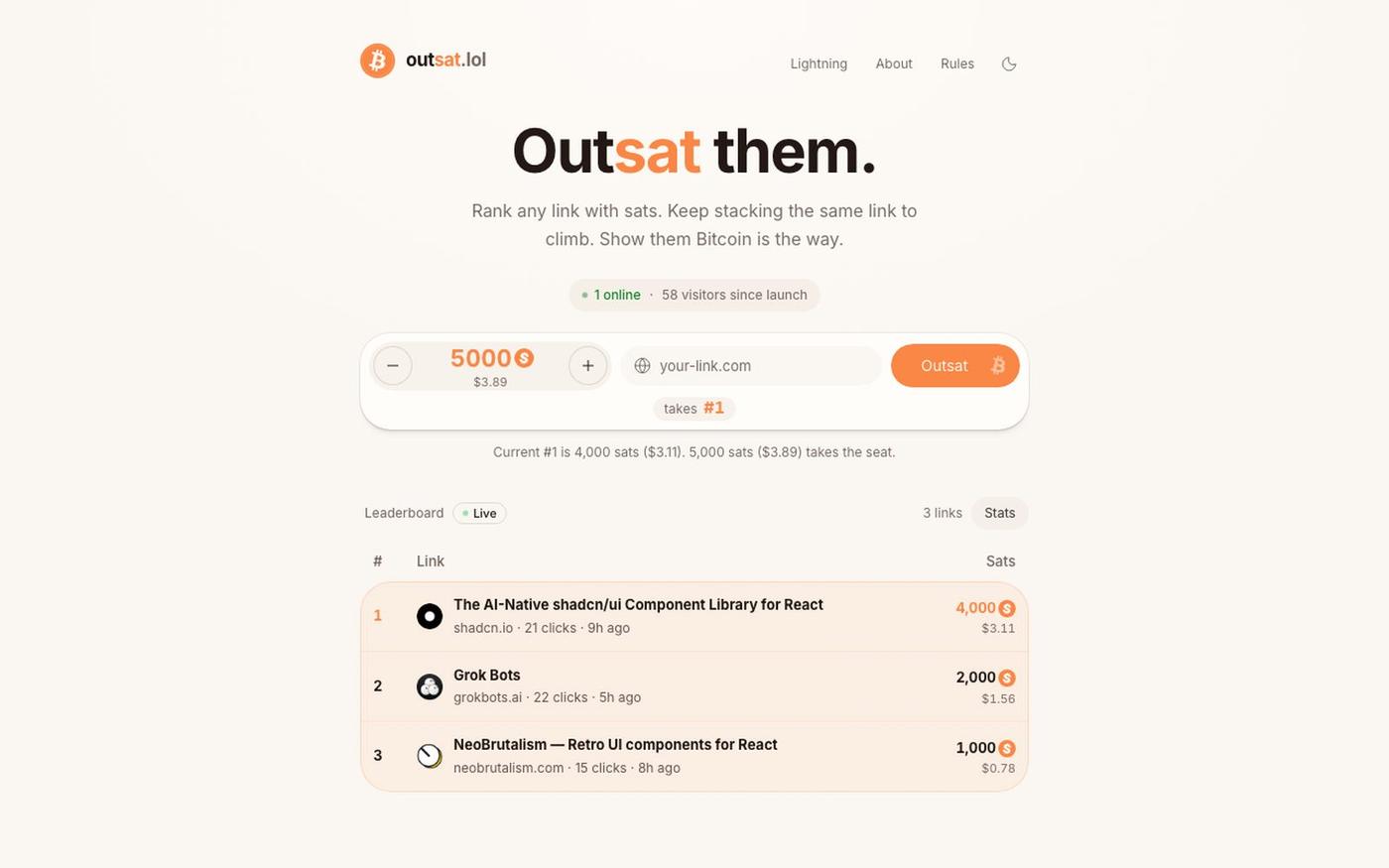 Outsat them. — screenshot